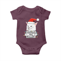 Funny Xmas Grumpy Cat Baby Onesie Christmas Tree Killer Santa Kitten - Wonder Print Shop