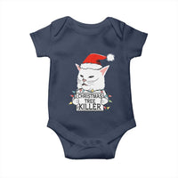 Funny Xmas Grumpy Cat Baby Onesie Christmas Tree Killer Santa Kitten - Wonder Print Shop