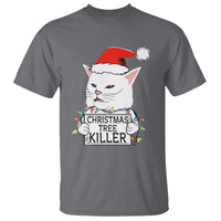 Funny Xmas Grumpy Cat T Shirt Christmas Tree Killer Santa Kitten - Wonder Print Shop
