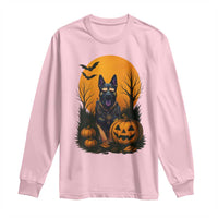 Cool German Shepherd Police Dog Celebrate Halloween Long Sleeve Shirt - Wonder Print Shop