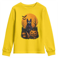 Cool German Shepherd Police Dog Celebrate Halloween Youth Sweatshirt - Wonder Print Shop