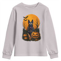 Cool German Shepherd Police Dog Celebrate Halloween Youth Sweatshirt - Wonder Print Shop