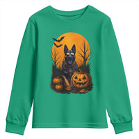 Cool German Shepherd Police Dog Celebrate Halloween Youth Sweatshirt - Wonder Print Shop