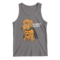 Halloween Dachshund Dog Tank Top Did Somebody Say Treat Meme - Wonder Print Shop