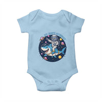 Funny Space Cat Wants Astronaut Baby Onesie Sharks Sci fi Fan Universe - Wonder Print Shop