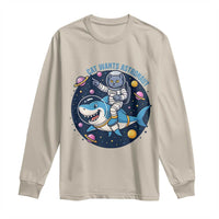 Funny Space Cat Wants Astronaut Long Sleeve Shirt Sharks Sci fi Fan Universe - Wonder Print Shop