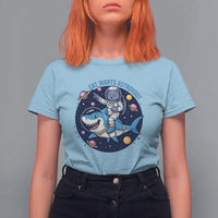 Funny Space Cat Wants Astronaut T Shirt For Women Sharks Sci fi Fan Universe - Wonder Print Shop