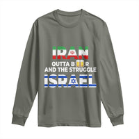 Funny Geopolitical Satire Iran Outta Beer Israel Struggle Long Sleeve Shirt
