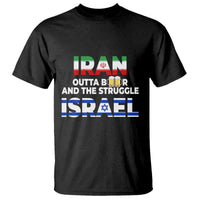 Funny Geopolitical Satire Iran Outta Beer Israel Struggle T Shirt