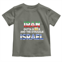 Funny Geopolitical Satire Iran Outta Beer Israel Struggle Toddler T Shirt