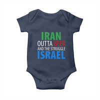 Iran And Israel Political Satire Baby Onesie The Great Beer Struggle