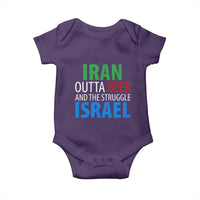 Iran And Israel Political Satire Baby Onesie The Great Beer Struggle