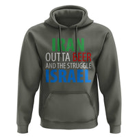 Iran And Israel Political Satire Hoodie The Great Beer Struggle