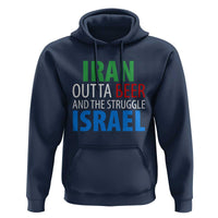Iran And Israel Political Satire Hoodie The Great Beer Struggle