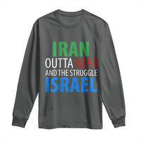 Iran And Israel Political Satire Long Sleeve Shirt The Great Beer Struggle