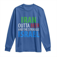Iran And Israel Political Satire Long Sleeve Shirt The Great Beer Struggle