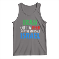 Iran And Israel Political Satire Tank Top The Great Beer Struggle