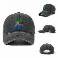 Iran And Israel Political Satire Washed Cotton Baseball Cap The Great Beer Struggle