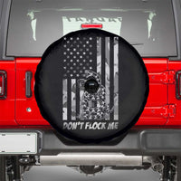 Rattlesnake Surveillance Camera US Flag Camo Graphic Spare Tire Cover Dont Flock Me