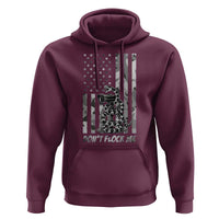 Rattlesnake Surveillance Camera US Flag Camo Graphic Hoodie Dont Flock Me