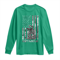 Rattlesnake Surveillance Camera US Flag Camo Graphic Long Sleeve Shirt Dont Flock Me