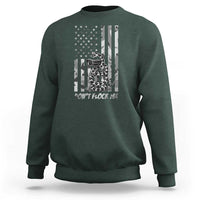 Rattlesnake Surveillance Camera US Flag Camo Graphic Sweatshirt Dont Flock Me