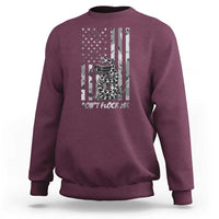 Rattlesnake Surveillance Camera US Flag Camo Graphic Sweatshirt Dont Flock Me