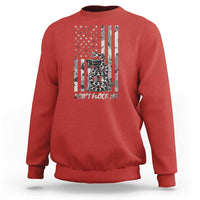 Rattlesnake Surveillance Camera US Flag Camo Graphic Sweatshirt Dont Flock Me