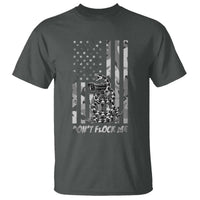 Rattlesnake Surveillance Camera US Flag Camo Graphic T Shirt Dont Flock Me