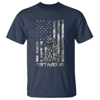 Rattlesnake Surveillance Camera US Flag Camo Graphic T Shirt Dont Flock Me
