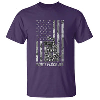 Rattlesnake Surveillance Camera US Flag Camo Graphic T Shirt Dont Flock Me