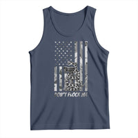 Rattlesnake Surveillance Camera US Flag Camo Graphic Tank Top Dont Flock Me