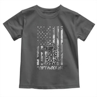 Rattlesnake Surveillance Camera US Flag Camo Graphic Toddler T Shirt Dont Flock Me