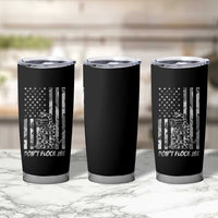 Rattlesnake Surveillance Camera US Flag Camo Graphic Tumbler Cup Dont Flock Me