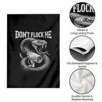 Anti Surveillance Camera Rattlesnake Garden Flag Dont Flock Me