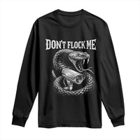 Anti Surveillance Camera Rattlesnake Long Sleeve Shirt Dont Flock Me