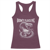 Anti Surveillance Camera Rattlesnake Racerback Tank Top Dont Flock Me