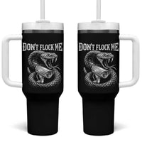 Anti Surveillance Camera Rattlesnake Tumbler With Handle Dont Flock Me