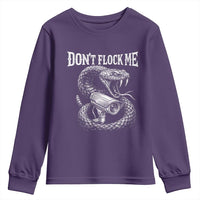Anti Surveillance Camera Rattlesnake Youth Sweatshirt Dont Flock Me