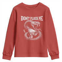 Anti Surveillance Camera Rattlesnake Youth Sweatshirt Dont Flock Me