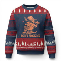 Funny Bird Watching Detective Birdwatcher Ugly Christmas Sweater Dont Flock Me