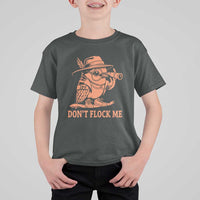 Funny Bird Watching Detective Birdwatcher T Shirt For Kid Dont Flock Me