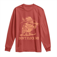 Funny Bird Watching Detective Birdwatcher Long Sleeve Shirt Dont Flock Me