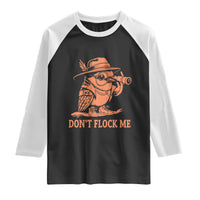 Funny Bird Watching Detective Birdwatcher Raglan Shirt Dont Flock Me