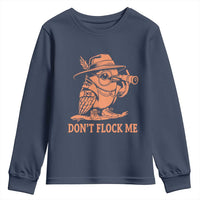 Funny Bird Watching Detective Birdwatcher Youth Sweatshirt Dont Flock Me