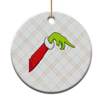 Funny Green Hand Basketball Pointing Meme Ceramic Ornament Christmas Holiday Gift