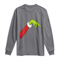 Funny Green Hand Basketball Pointing Meme Long Sleeve Shirt Christmas Holiday Gift