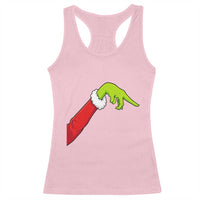 Funny Green Hand Basketball Pointing Meme Racerback Tank Top Christmas Holiday Gift