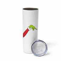 Funny Green Hand Basketball Pointing Meme Skinny Tumbler Christmas Holiday Gift