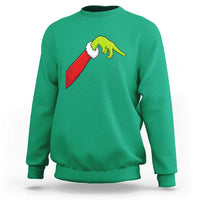 Funny Green Hand Basketball Pointing Meme Sweatshirt Christmas Holiday Gift
